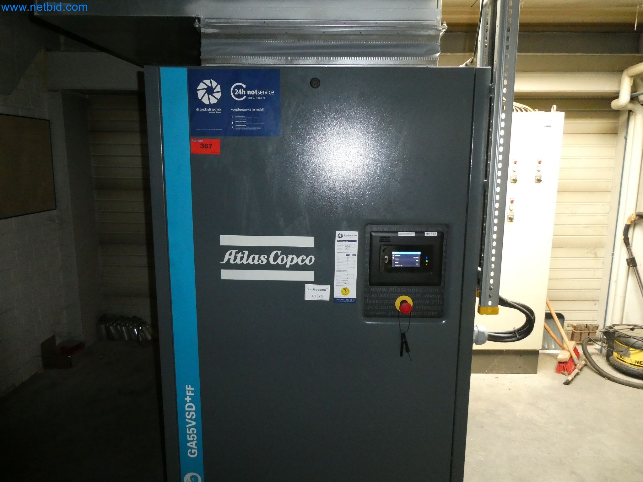 Druckluftanlage Atlas Copco